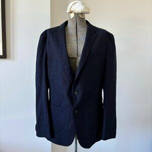 NWT Boss Hugo Boss Slim Fit Vitale Barberis Canonico Navy Blue Men's 42R Blazer